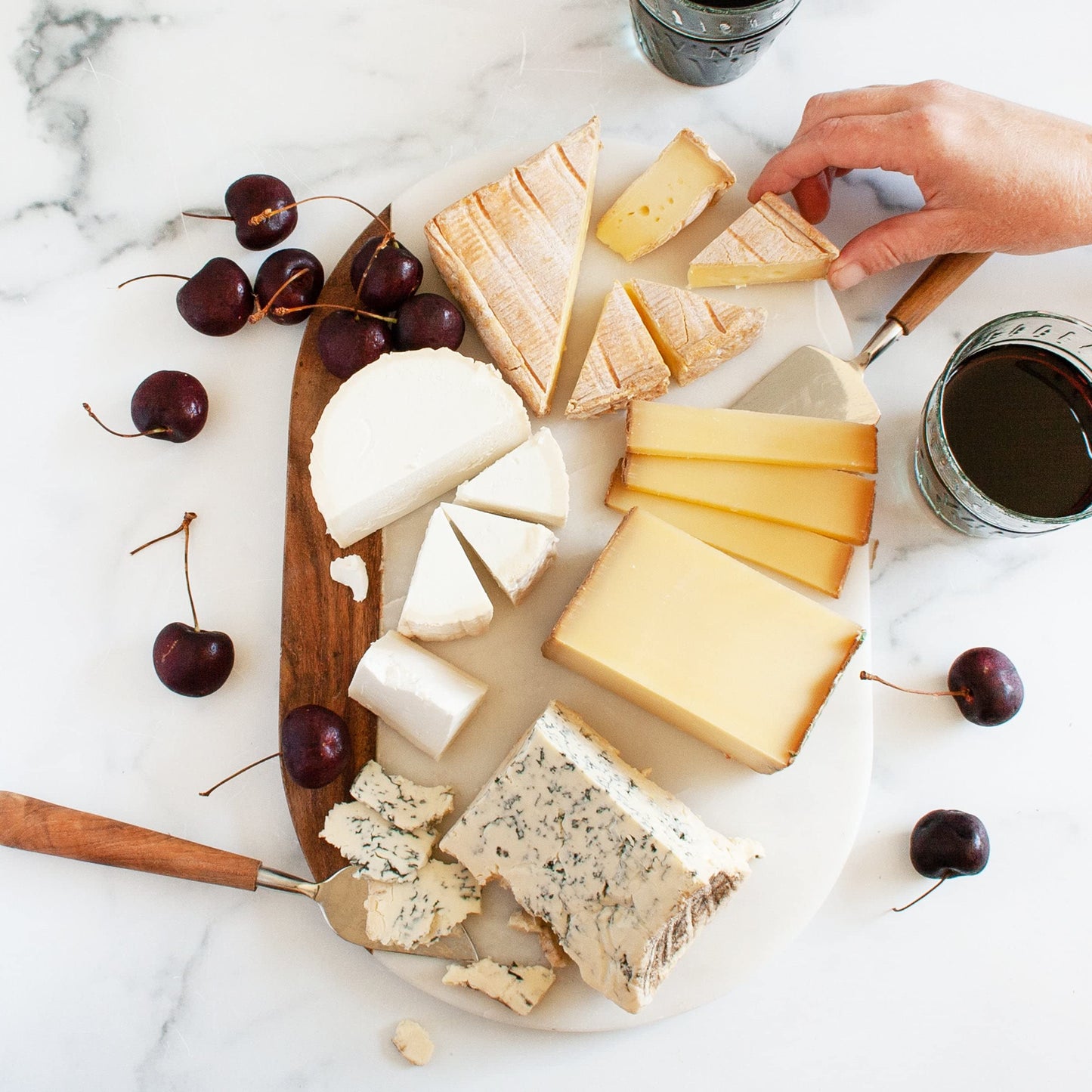 Igourmet French Cheeses For The Connoisseur Assortment - Includes Tomme De Savoie French Cheese  Nutty Comte  French Camembert And Gourmet Creamy Fourme D Ambert From France