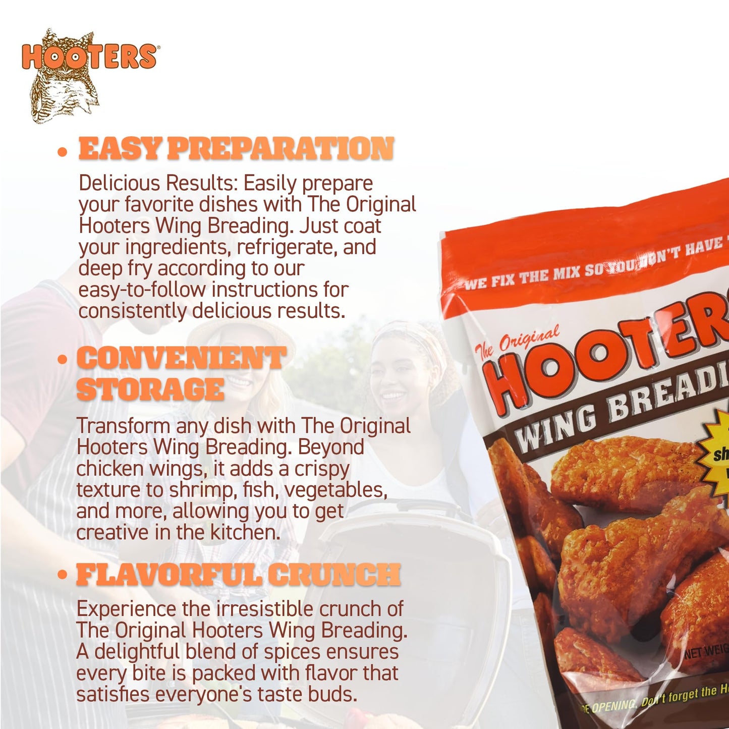 Hooters Breading Wing12