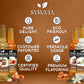 Syruvia Coffee Syrup Variety Pack Vanilla, Caramel, Hazelnut & Salted Caramel Kosher, 25.4 Fl Oz Bottles - Elevate Your Coffee E