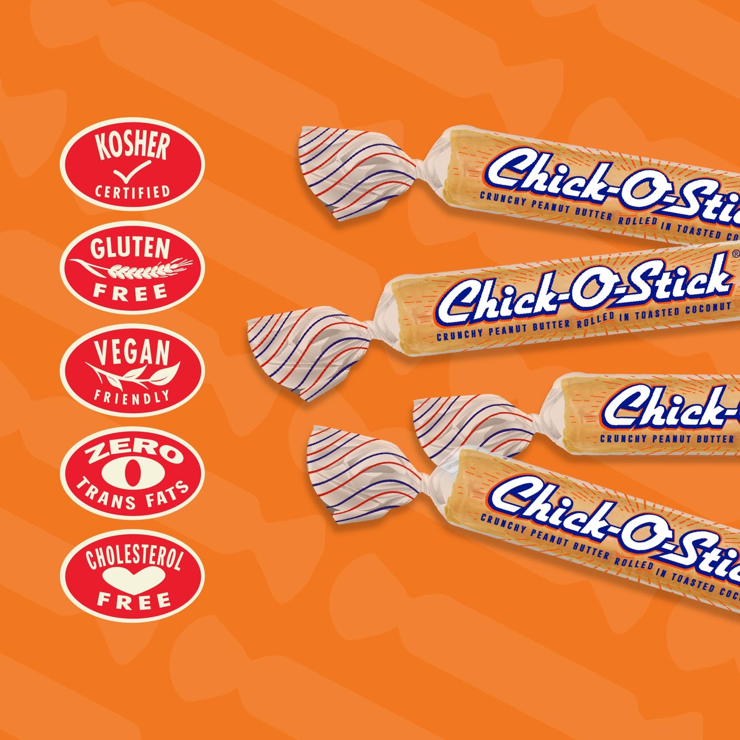 Chick-O-Stick Peanut Butter Coconut Candy 48 count 0.36oz