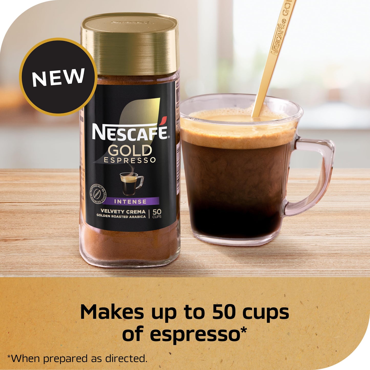 Nescafé Gold Espresso Intense, Instant Coffee, 3.5 Oz