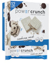Power Crunch Protein Bars, High Protein Snacks with Delicious Taste, Cookies and Crème, 1.4 Ounce (12 Count)
