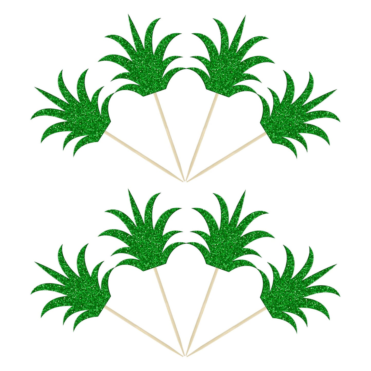 Gyufise 36Pcs Pineapple Cupcake Toppers Donut Cake Toppers Pineapple Cute Cupcake Picks For Summer Luau Tropical Hawaiian Party
