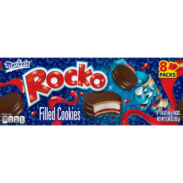 Marinela Rocko Strawberry and Marshmallow Filled Snack Cookies