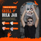 30 Pack Halloween Ring Candy - Individually Wrapped Holiday Themed Skull Candys Packed in a Skull Jar - Trick Or Treat Strawberr