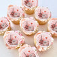 Ercadio 40 Pack Edible Paris Party Cupcake Toppers Pink Paris Theme Cake Decoration Picks Romantic Roses Eiffel Tower Balloon Fo