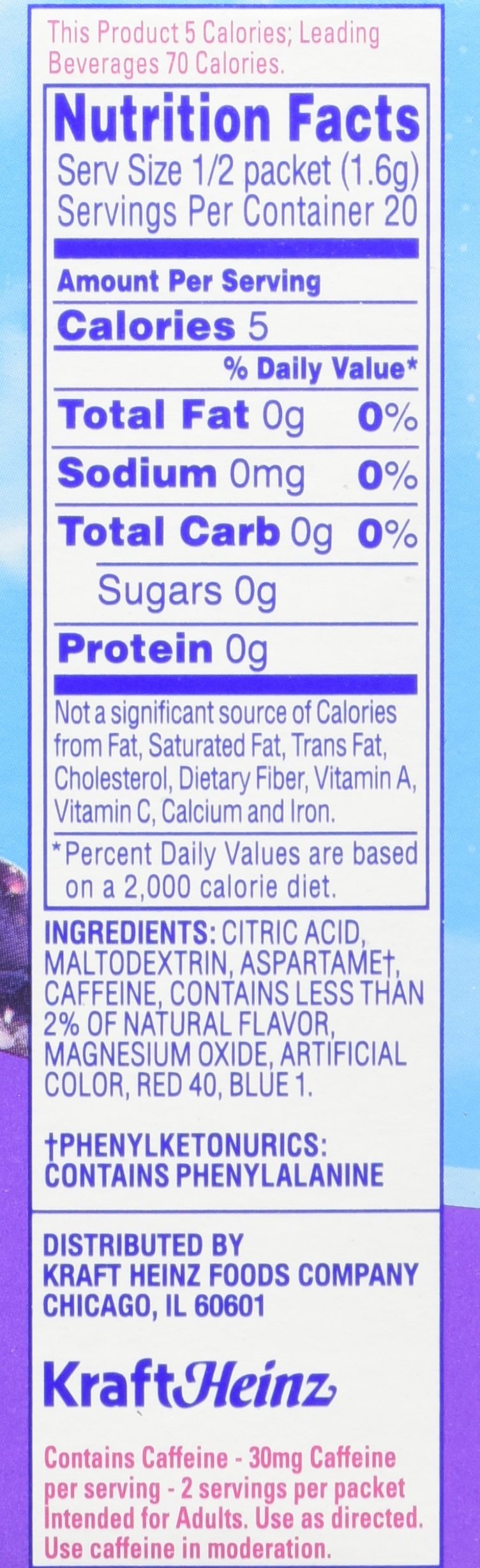 Crystal Light On The Go Energy G , 10-Packet Boxes, Caffeine Energy Releasing, 1.1 Ounce (Pack of 4)