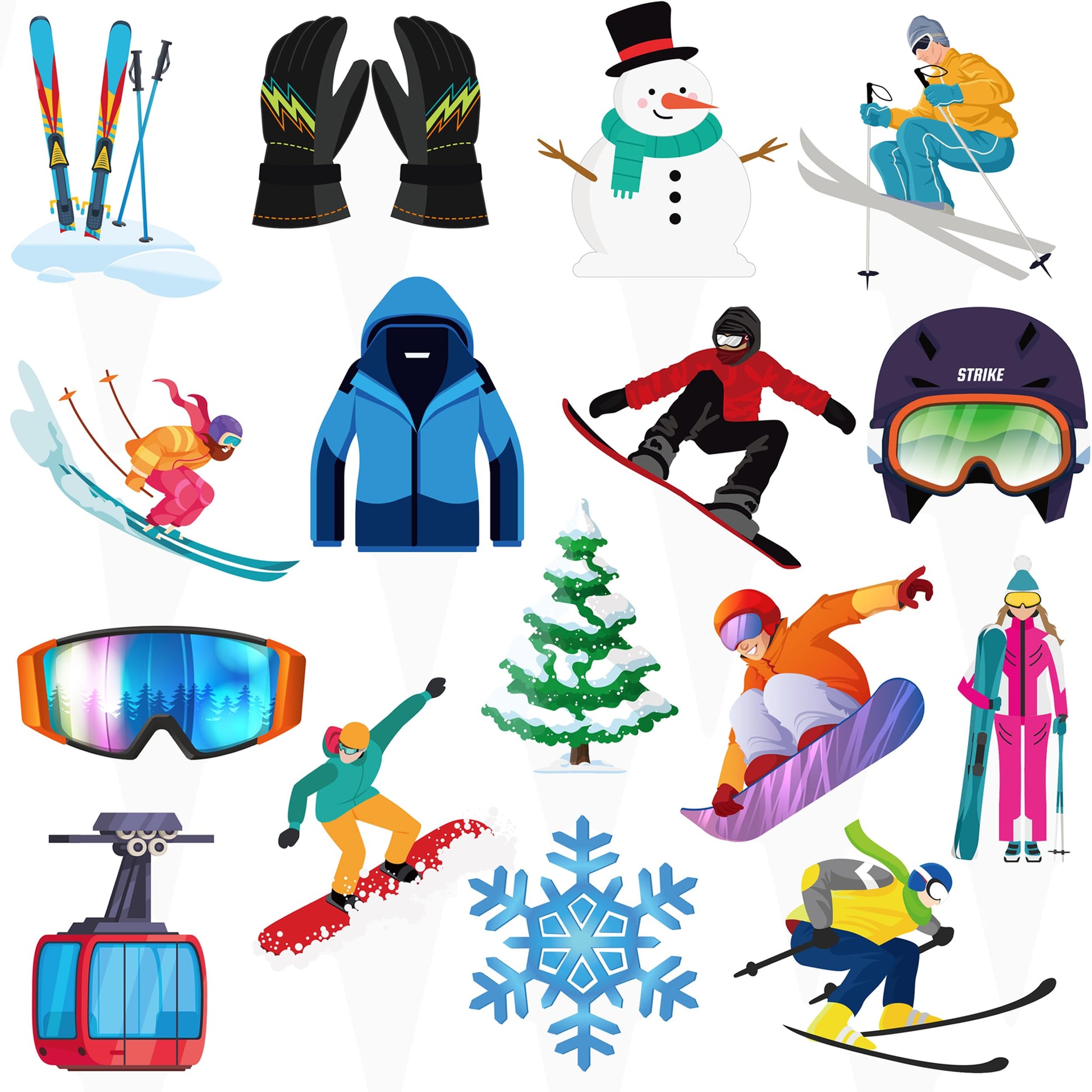 Skiing Party Cupcake Toppers 48Pcs Winter Skiing Party Decorations Skiing Player Cupcake Picks Snowboard Birthday Party Decoration For Winter Sport Baby Shower Supplies