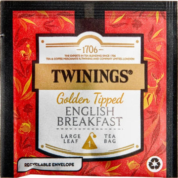Twinings Discovery Collection Golden Tipped English Breakfast, 30 Large Leaf Pyramid Tea Bags