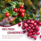 Freeze Dried Cranberries, 2.64Oz/75G Whole Frozen Cranberries, Freeze Dried Fruit, Camping Food & He-Althy Fruit Snacks, 100% Na