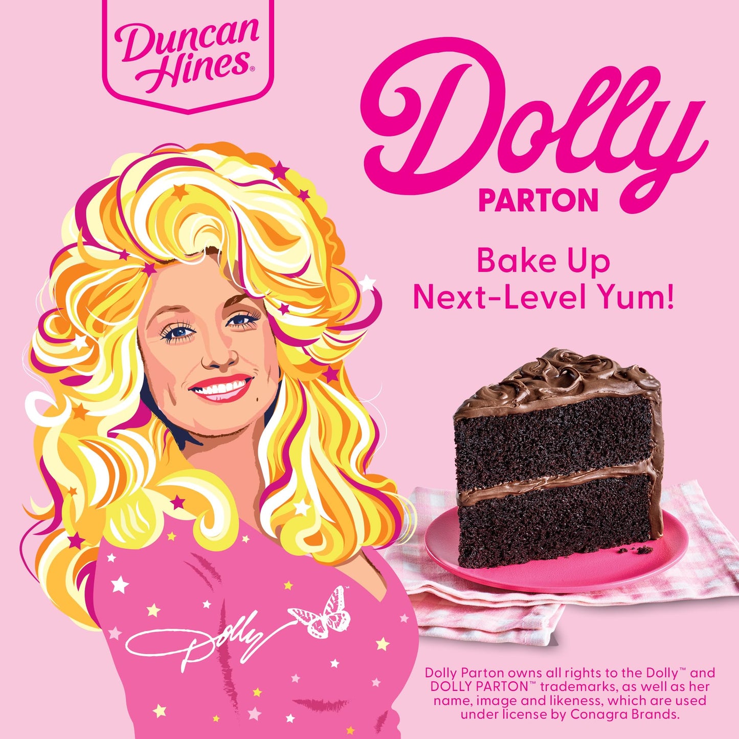 Duncan Hines Dolly Parton'S Favorite Chocolate Flavored Cake Mix, 15.25 Oz.