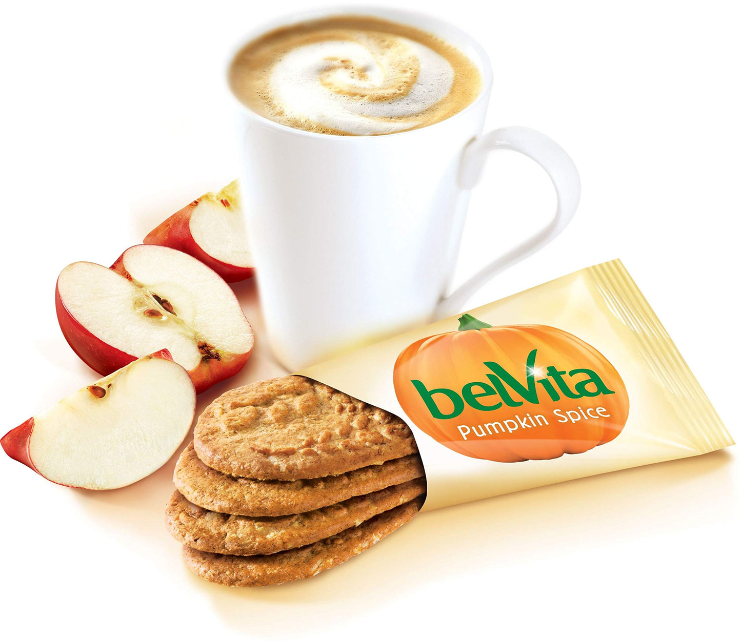 Belvita Pumpkin Spice Breakfast Biscuits, 1.76 oz, 5 Packs (4 Biscuits Each), Model 10044000042360