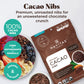 Navitas Organics Cacao Nibs, 4 Oz. Bag, 38 Servings - Organic, Non-Gmo, Fair Trade, Gluten-Free