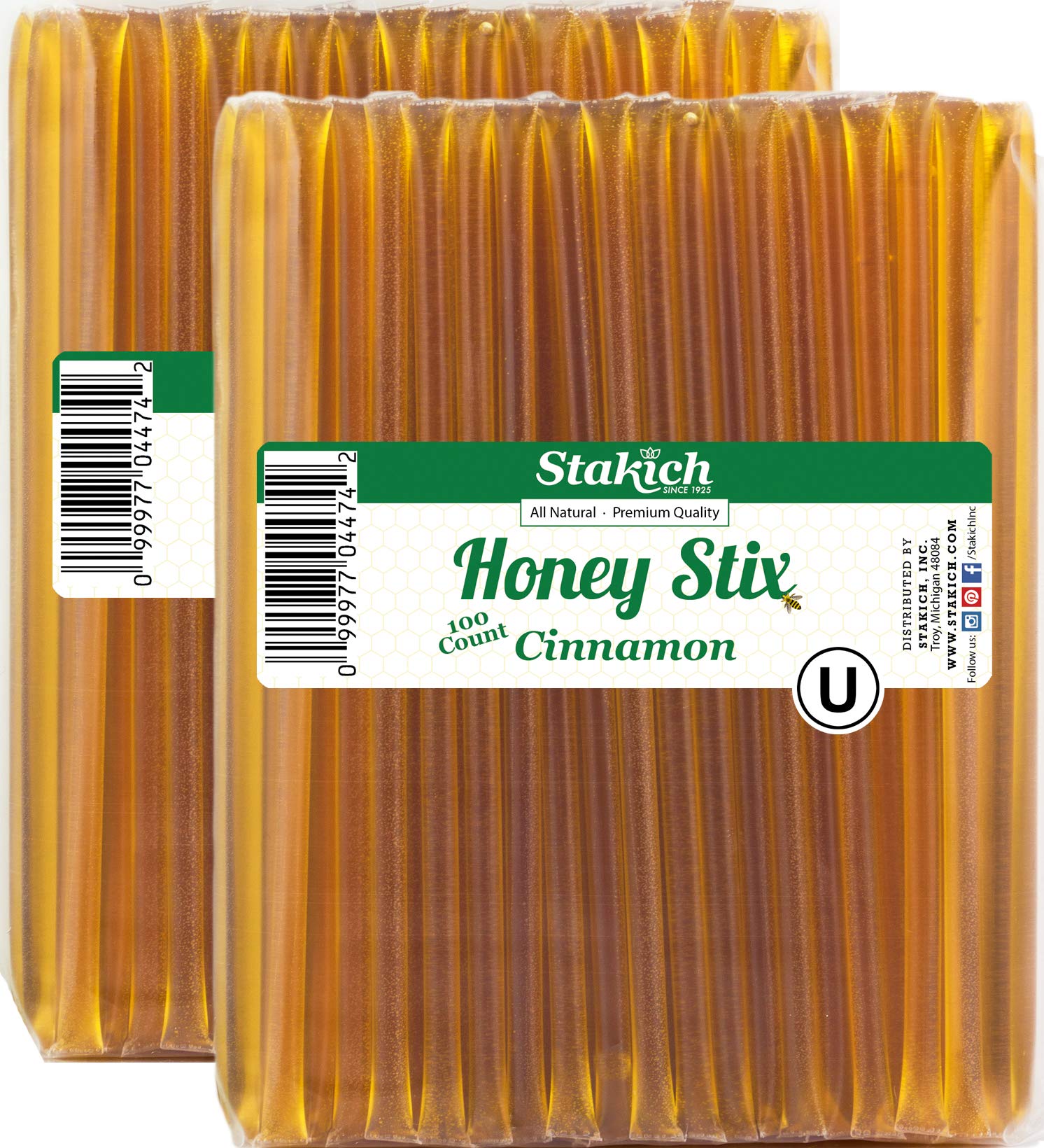 Stakich Cinnamon Honey Stix (200 Stix)