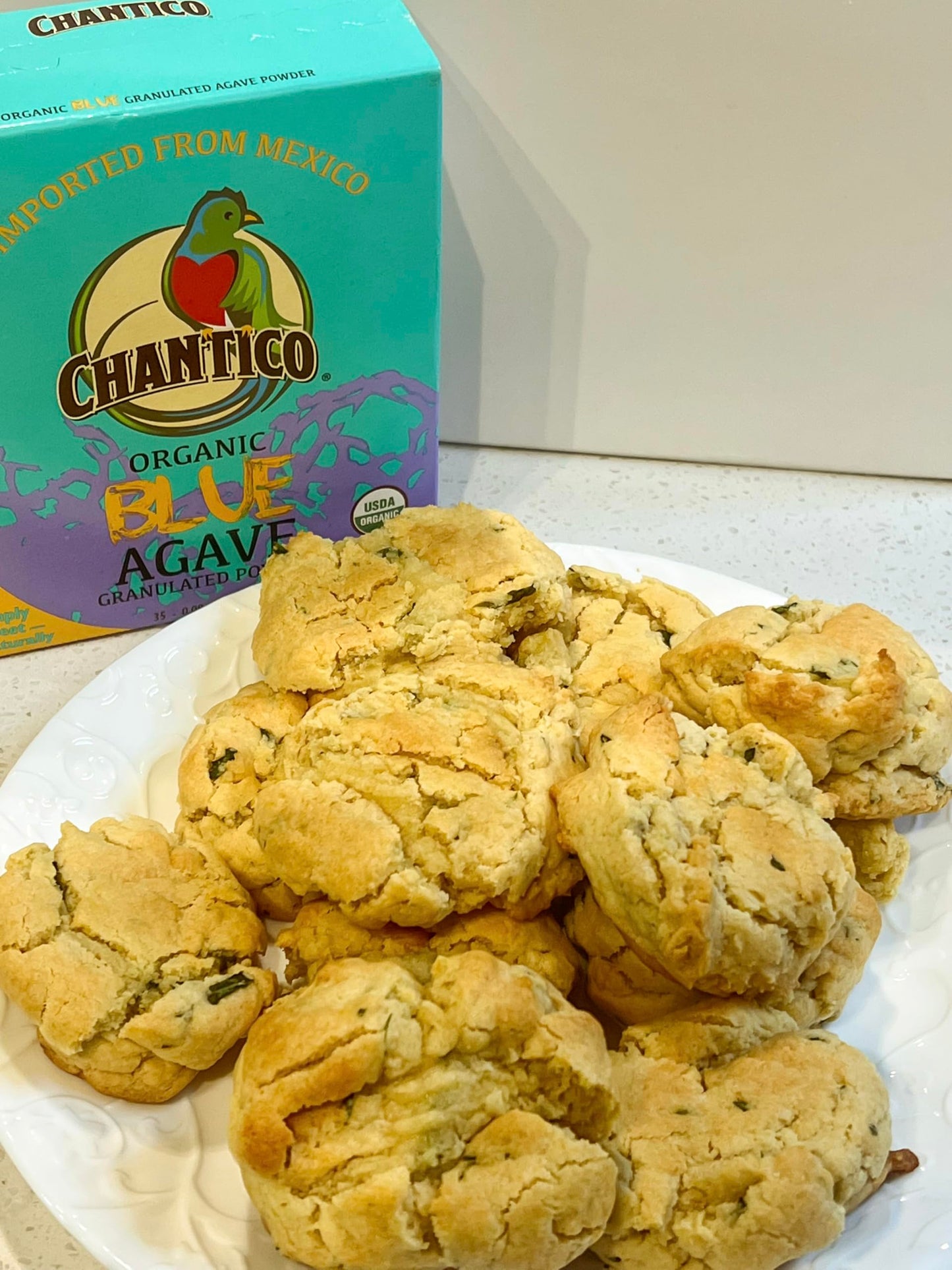 Chantico Sweet Granulated Agave Powder, Low-Carb Sugar Substitute, 3 Boxes of 35 Sachets (2.4 g each), 2.96 Ounce Total