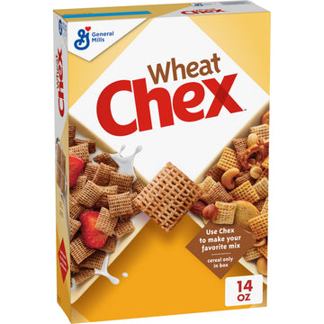 Chex Wheat Chex Breakfast Cereal, 14 oz, Homemade Chex Mix Ingredient