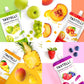 Tastelli Konjac Jelly Drinkable Dessert Pouch - Collagen + Vitamin C, Vegan, 10 Calories, Variety Pack, 150mL x 18 Pouches