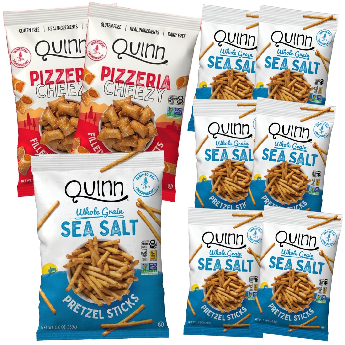 Quinn Pretzel Nuggets School Lunch Pack - Made With Real Ingredients, Whole Grain Sorghum, Gluten Free, Allergen Free, Non-Gmo,