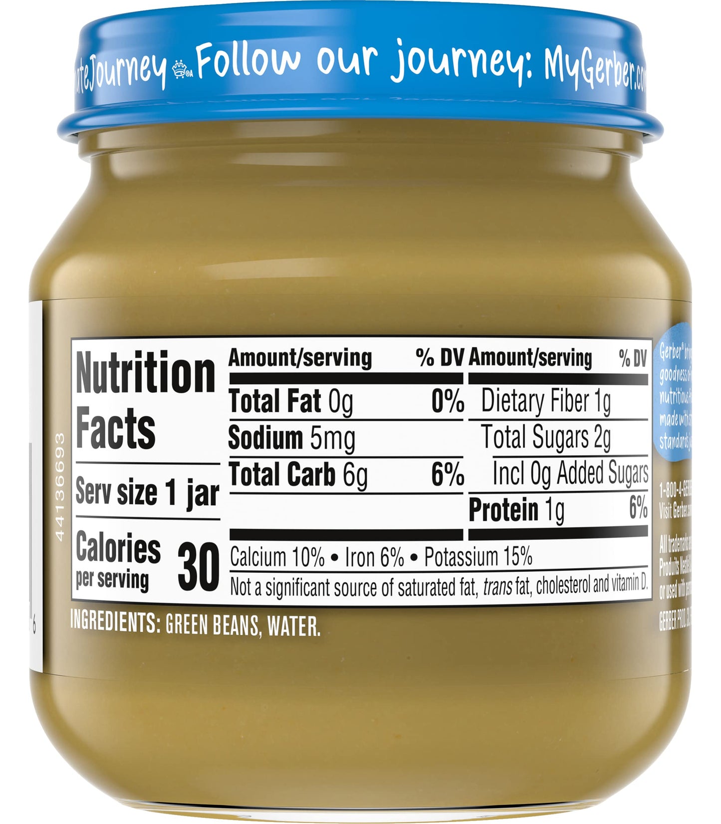 Gerber Natural for Baby 1st Foods Baby Food Jar (Green Bean)