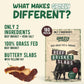 Grazly Beef Brisket Slab - Grass-Fed & Finished | Only Meat & Salt  Soft & Buttery Texture | High-Protein Carnivore Snack | Made from 1lb Raw Brisket | 5oz On-the-Go Snack Pack
