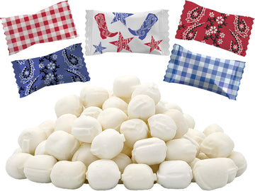 The Dreidel Company Buttermints Mint Candies, Fat-Free, Individually Wrapped, 55 Pieces, White