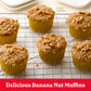 Betty Crocker Banana Nut Muffin Mix, Made With Walnuts, 6.4 oz. (Pack of 9)