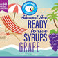 Hypothermias Grape Ready To Use Gallon (128 Fl. Oz) Hawaiian Snow Cone Flavors Syrup - Shaved Ice, 100% Pure Cane Sugar
