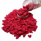 Se Si&Moos Edible Red Jumbo Heart Sprinkles For Decorating Edible Hearts Confetti For Cupcakes Valentines Cake Decorations Red S