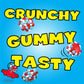 NERDS Gummy Clusters Candy, Berry Punch Rush, Crunchy & Gummy, 8 oz - Perfect for Game Day & Football Parties
