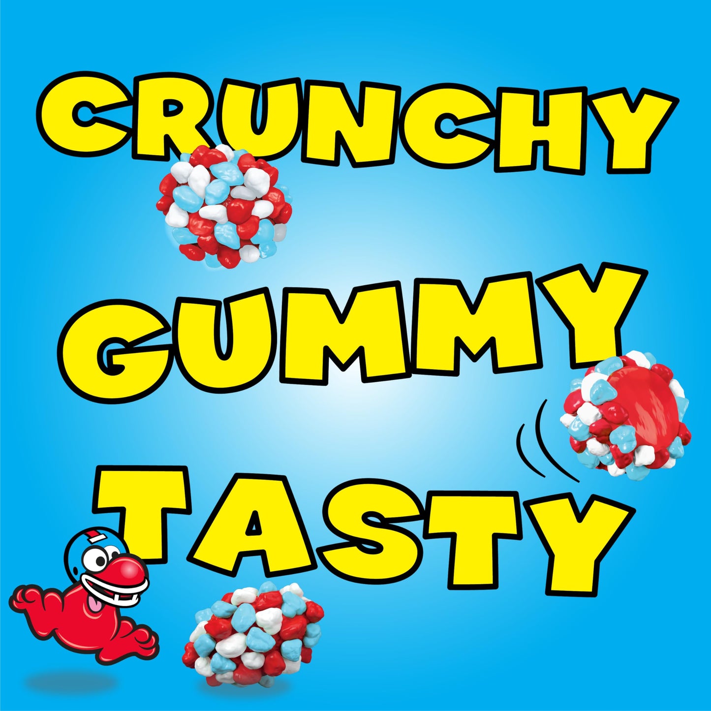 NERDS Gummy Clusters Candy, Berry Punch Rush, Crunchy & Gummy, 8 oz - Perfect for Game Day & Football Parties