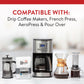 San Francisco Bay Ground Coffee - Decaf French Roast (28Oz Bag), Dark Roast, Swiss Water Processed