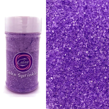 Sentovac Purple Sanding Sugar for Baking Edible Sparkling Sugar Sprinkles Coarse Sugar Crystals for Baking Topping Cake Cookie C