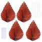 Gyufise Paper Palm Fan Cake Toppers, 6Pcs Light Rose Gold Party Decorations, W 4.7 x H 5.1, Model ZN0680-13