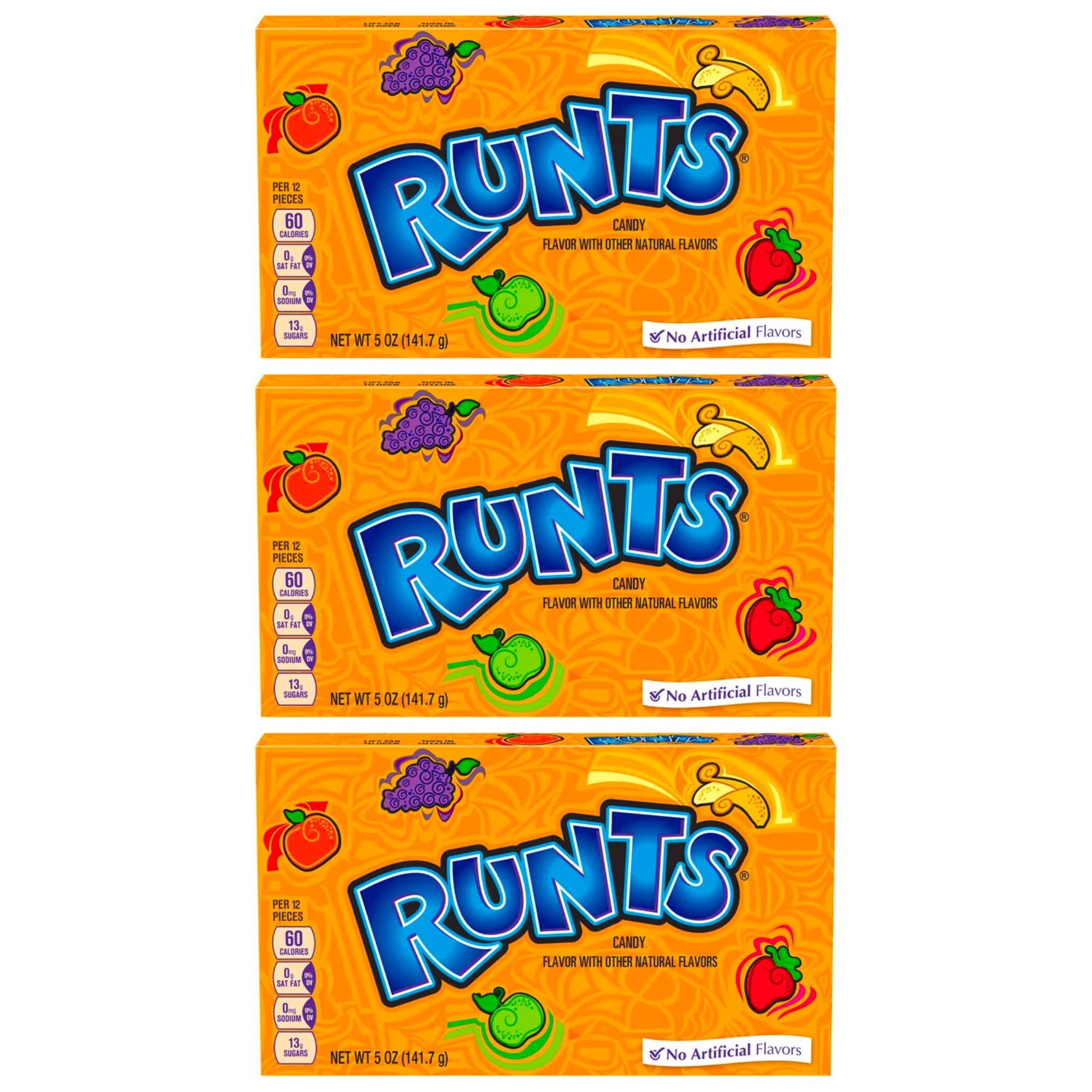 Runts Candy Theater Box | By Blue Clover Foods | 5oz Box | Pack Of 3