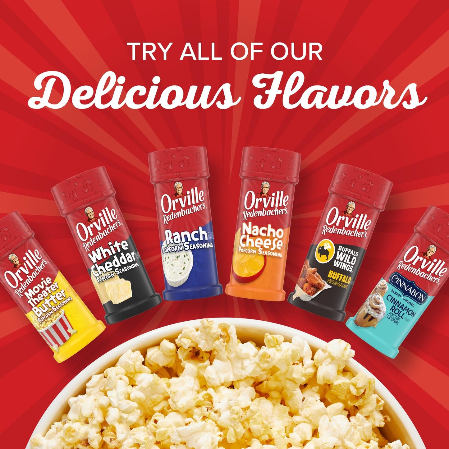 Orville Redenbachers Popcorn Seasoning, Movie Theater Butter Flavor, 2.4 oz. (Pack of 2)
