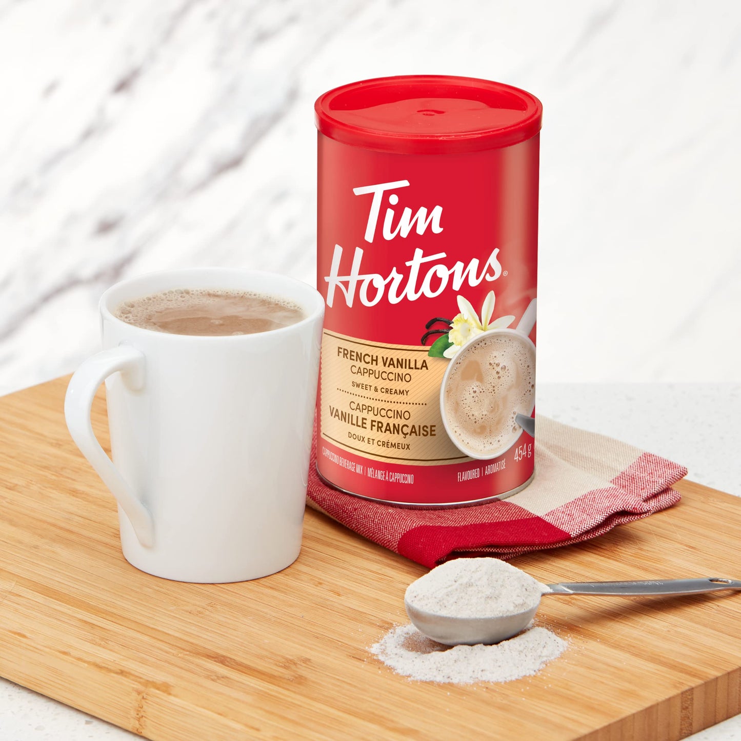 Tim Horton s Instant Cappuccino  French Vanilla  16 Ounce