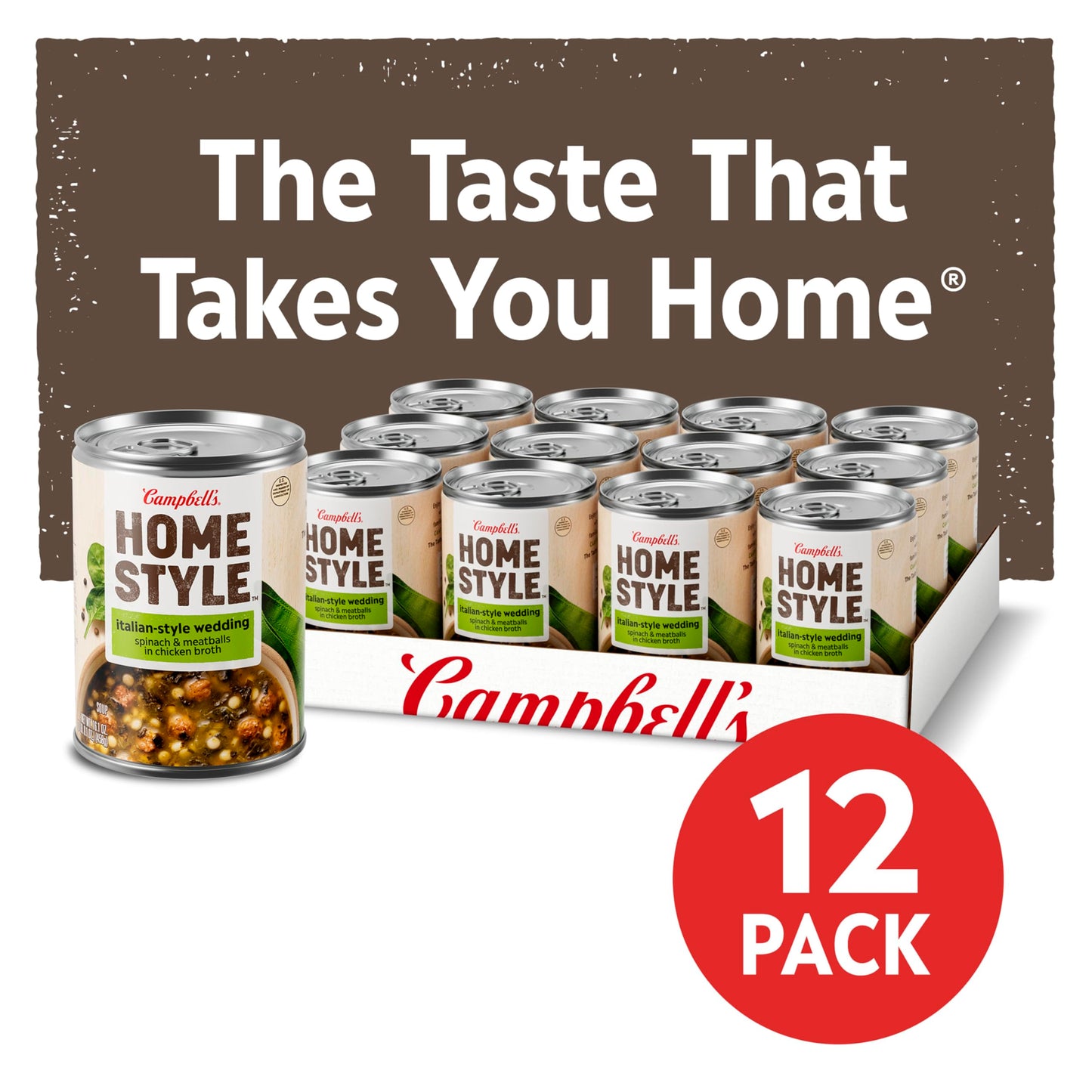 Campbell'S Homestyle Italian Wedding Soup, 16.1 Oz Can (Pack Of 12)