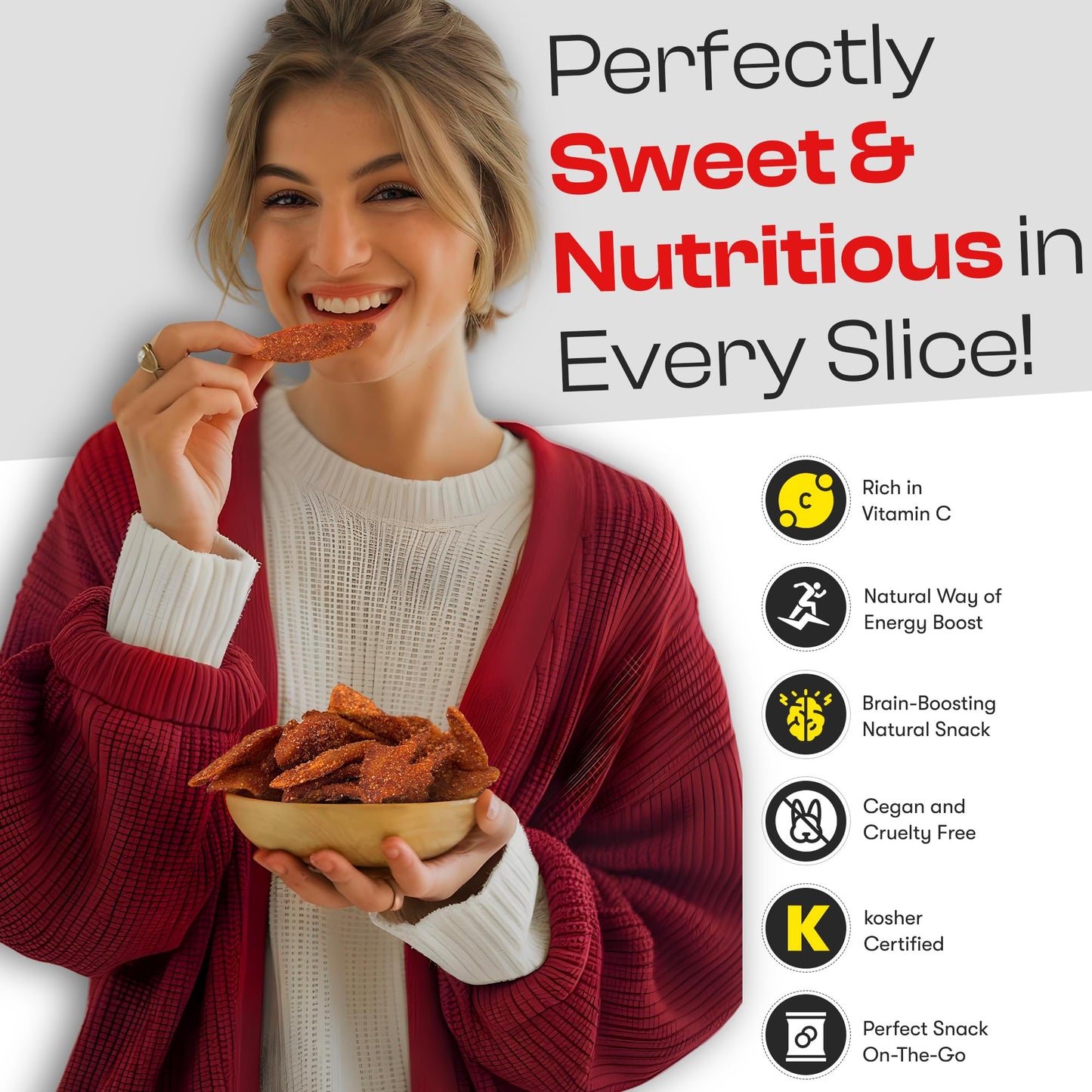 Dried Mango Slices - Delicious Texture Soft & Juicy Low Sugar Added Dried Mango - Naturally Ripened Mangos Dried Fruits - Gluten Free Dry Mangoes Natural Source of Vitamin C  Fiber  (8 oz chili)