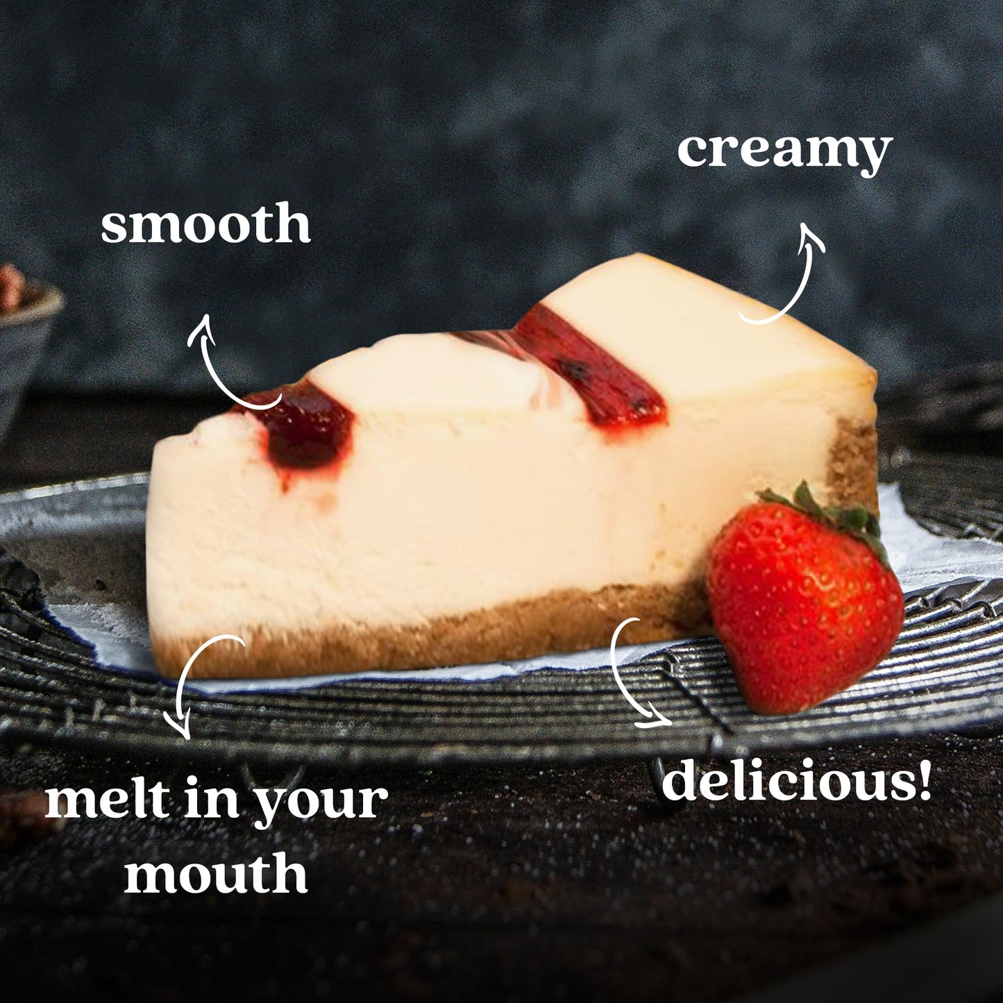 Davids Cookies Fruit Cheesecake Sampler 10 - Pre-sliced 14 pcs, 4 Delicious Fruit Flavors, Fresh Bakery Dessert, 11 Pound
