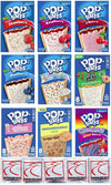Pop Tarts Variety Pack FRUIT FLAVORED Sampler, Bundle of 9 Different Flavors. Flavors Include: Strawberry, Blueberry, Raspberry, Cherry, Wildberry; Apple; Confetti; Snickerdoodle, Strawberry Milkshake.1 Box of Each Flavor