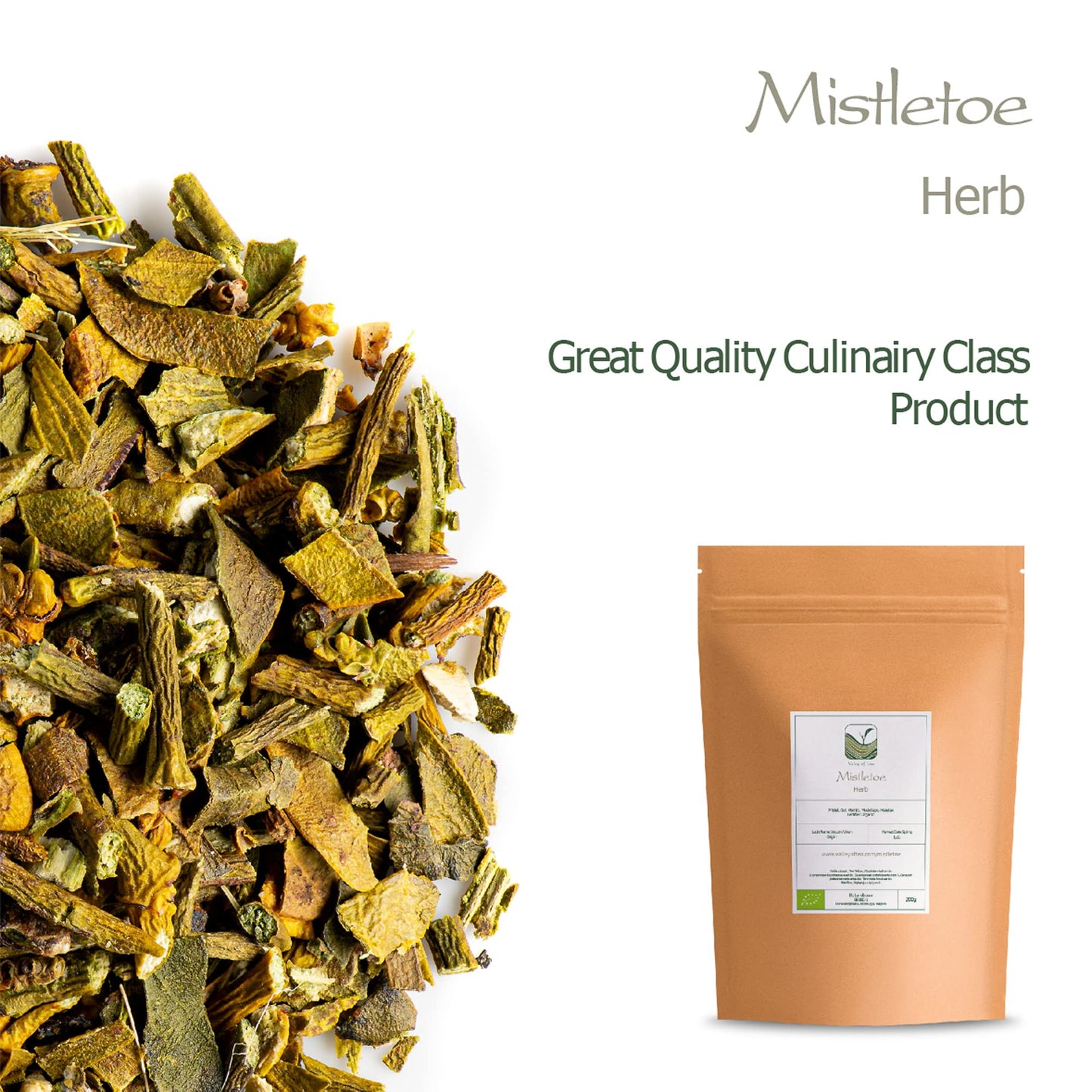 Valley of Tea Mistletoe Tea Organic Viscum Album, 7.05 Ounce, Pack of 1