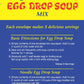 Croyden House Egg Drop Soup Mix 3.5Oz (3 Pack, Total Of 6 Envelopes) Quick And Easy Prep, Chinese Style, Kosher