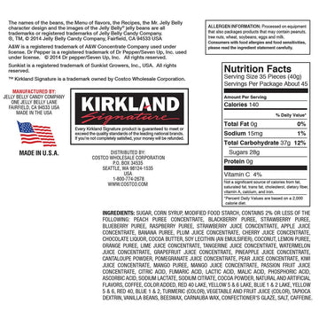 1 Pack Of Kirkland Signature Jelly Belly, Variety Pack, 64 Oz