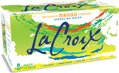 LaCroix Sparkling Water, Mango, 12 Fl Oz (pack of 8)