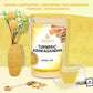 BREWIX Turmeric Ashwagandha Herbal Tea, 50 Pyramid Tea Bags, Caffeine Free, Gluten Free, Stress & Mood Support