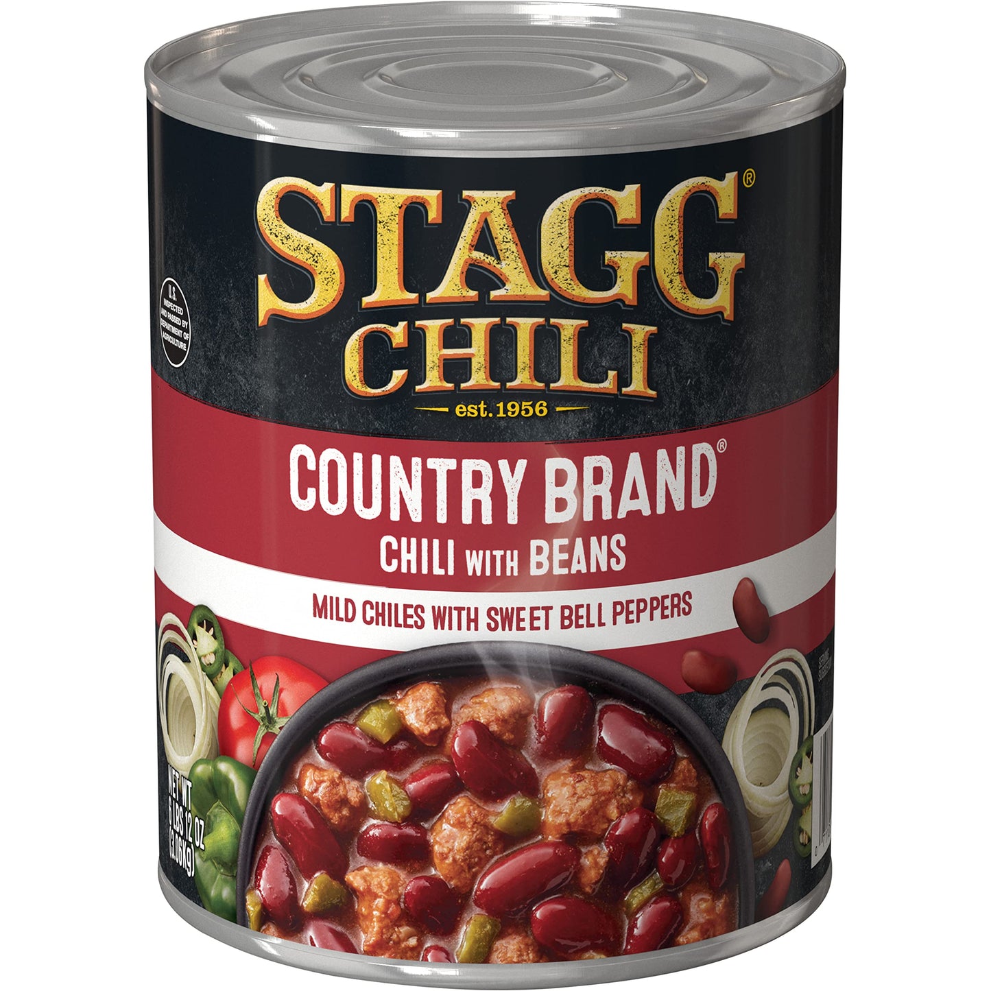 Stagg Country Chili With Beans, 108 Ounce