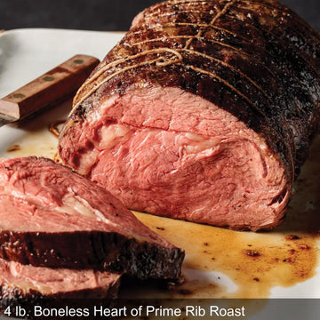 Omaha Steaks Easter Prime Rib Feast for 8 (4 lb. Boneless Heart of Prime Rib Roast, 2x Steakhouse Creamed Corn, 2x Family-Sized