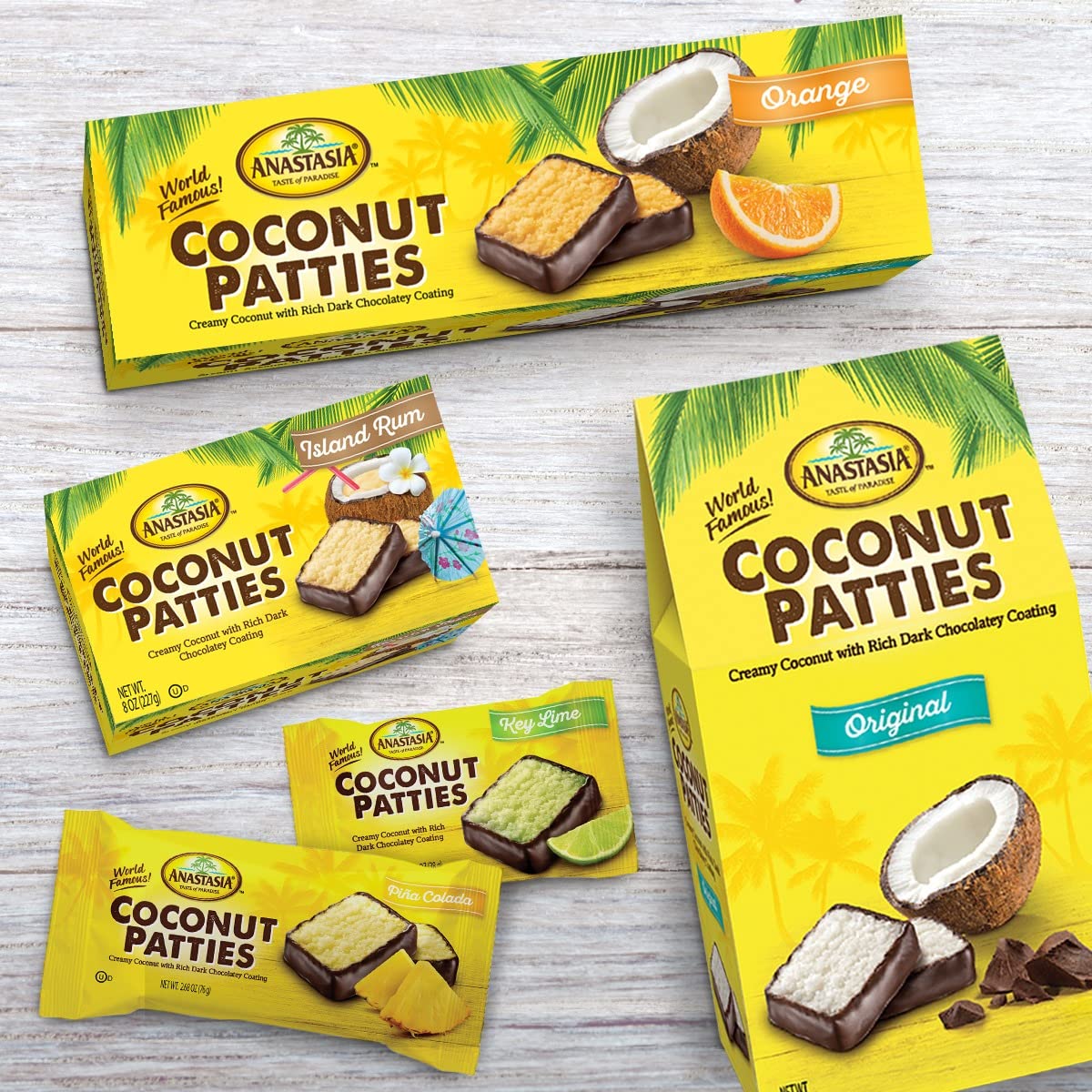 Anastasia Confections Key Lime Flavor Coconut Pattiesnet Wt 12 Oz (Two Pack)