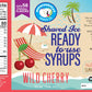 Hypothermias Shaved Ice & Snow Cone Syrup - Quart (32 fl. oz) - Wild Cherry - Made with Non-GMO 100% Pure Cane Sugar, No Corn Sy