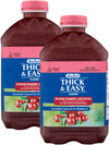 Thick & Easy Clear Thickened Cranberry Juice Cocktail Flavored Drink  Nectar Consistency  46 fl oz (Pack of 2)